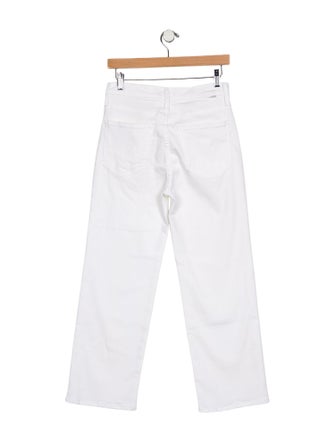 Mother The Rambler Zip Ankle Wide Leg Jeans
