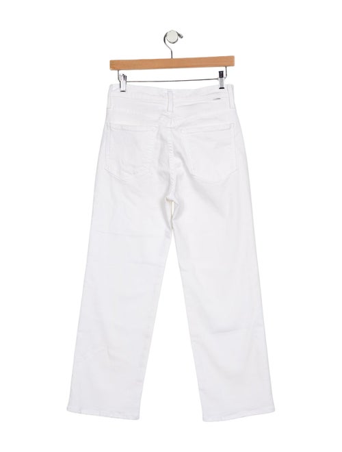 Mother The Rambler Zip Ankle Wide Leg Jeans