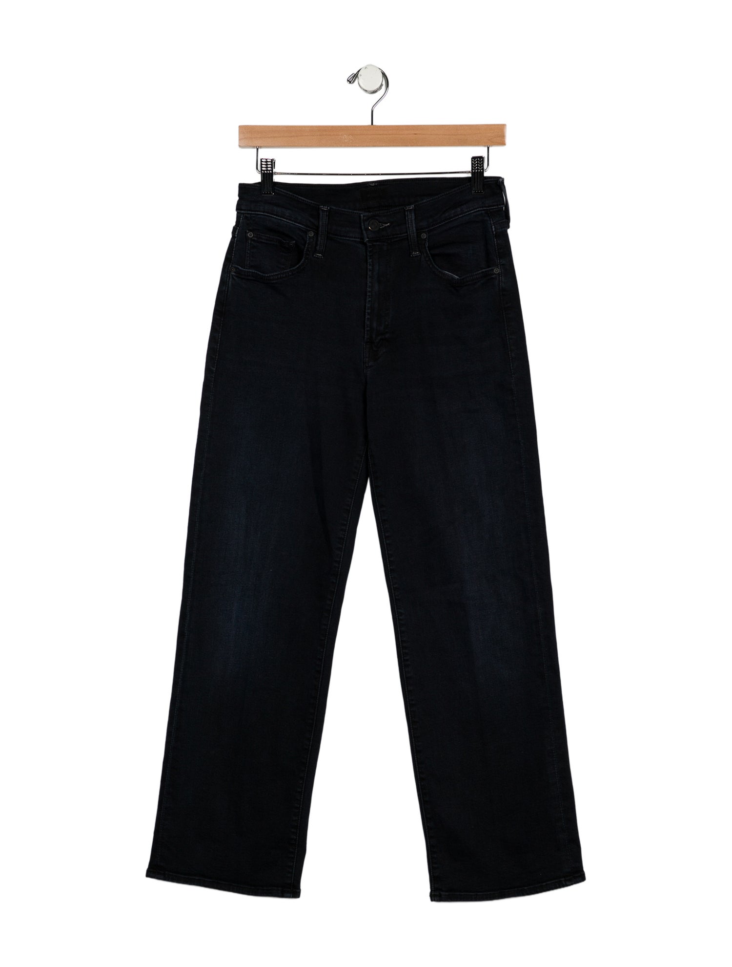 Mother Mid-Rise Straight Leg Jeans