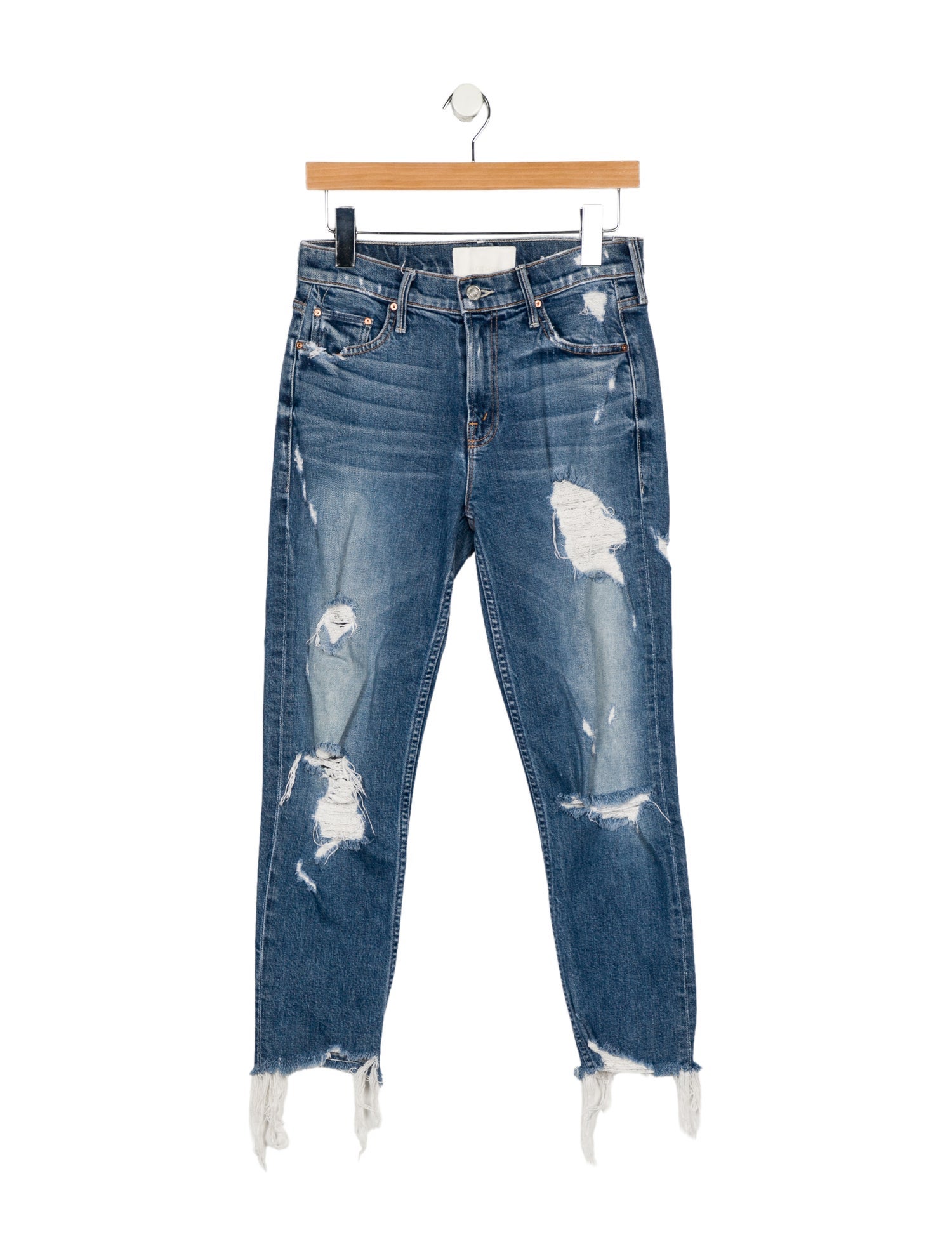 Mother Mid-Rise Skinny Leg Jeans
