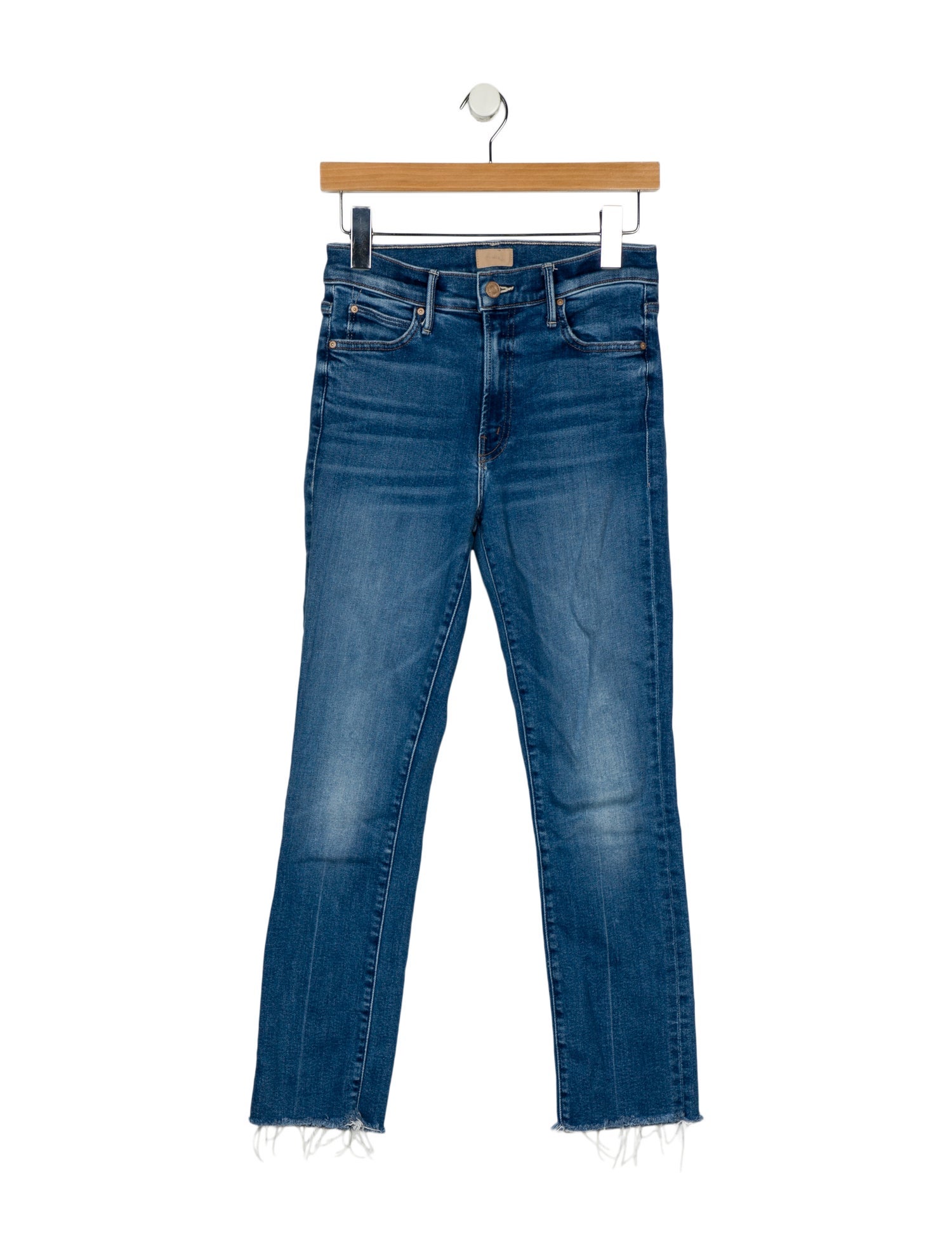 Mother Mid-Rise Straight Leg Jeans