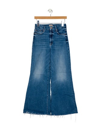 Mother Mid-Rise Wide Leg Jeans