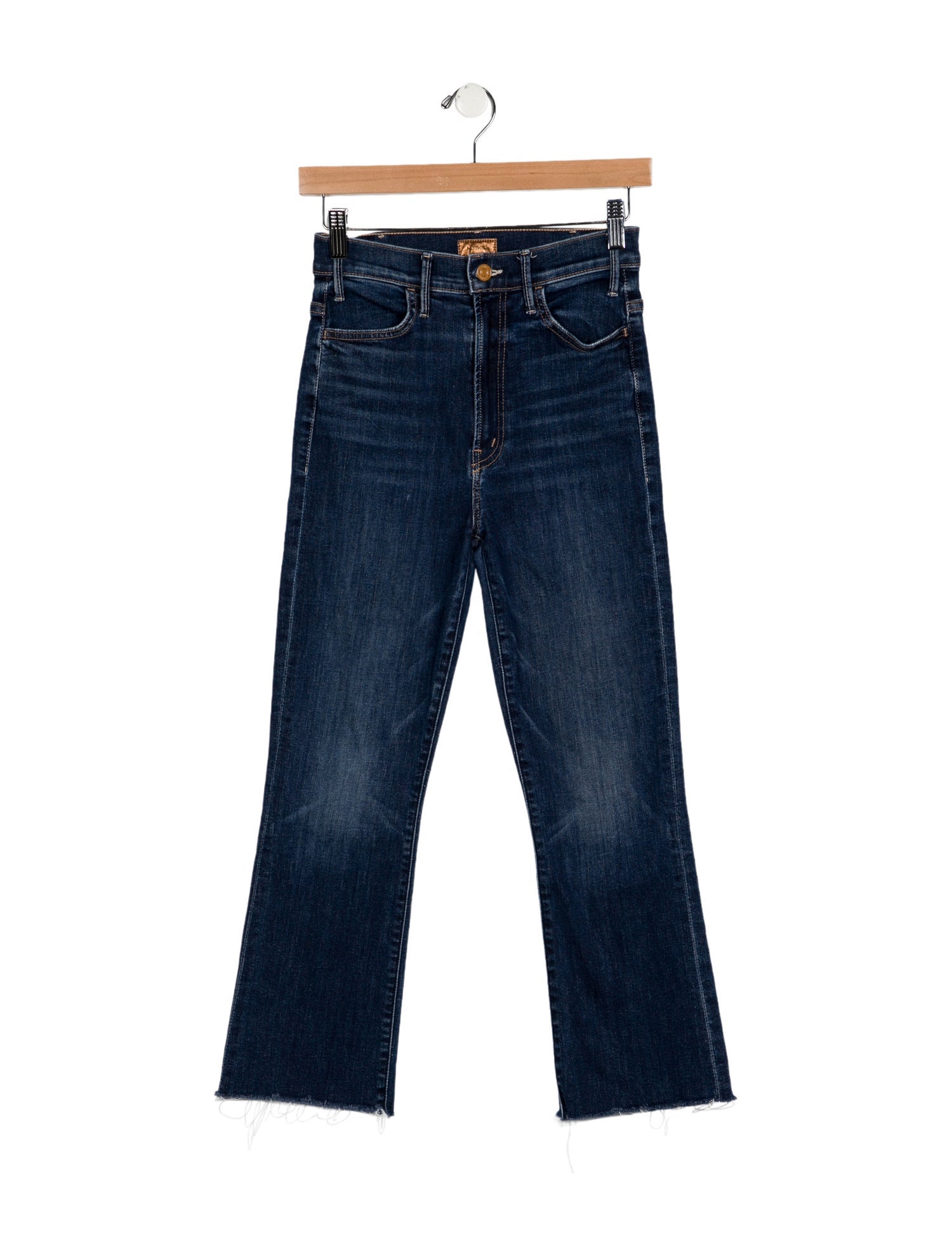 Mother Mid-Rise Straight Leg Jeans