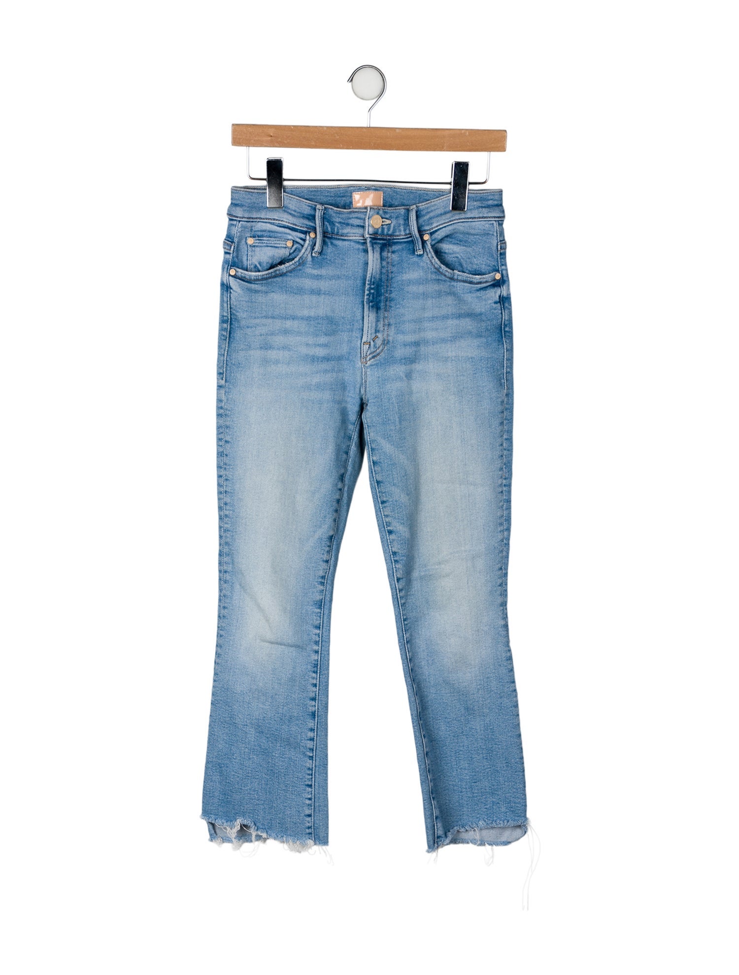 Mother Mid-Rise Straight Leg Jeans