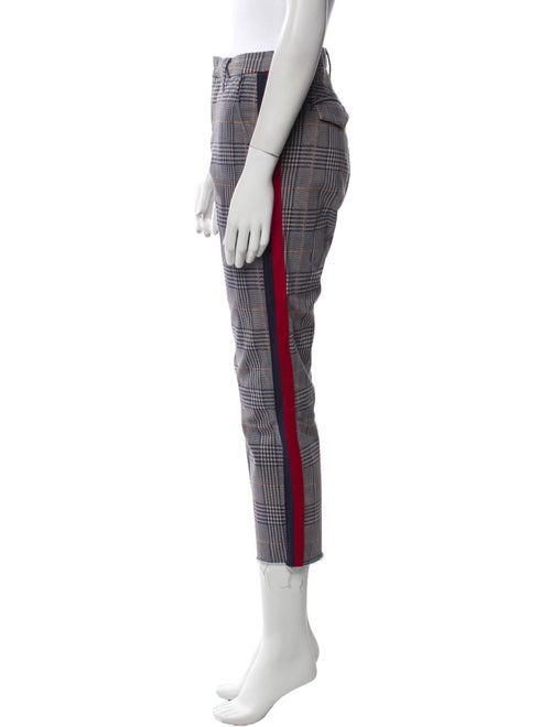 Mother Houndstooth Print Straight Leg Pants