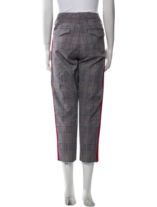 Mother Houndstooth Print Straight Leg Pants