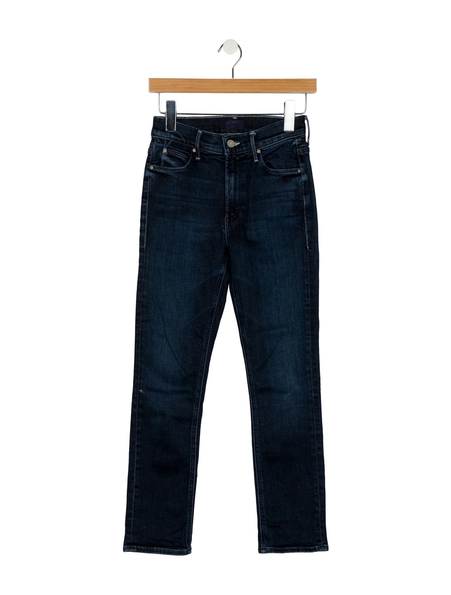 Mother Mid-Rise Straight Leg Jeans
