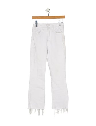 Mother Mid-Rise Straight Leg Jeans