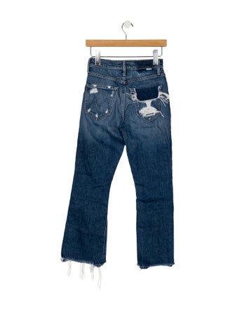 Mother Mid-Rise Straight Leg Jeans