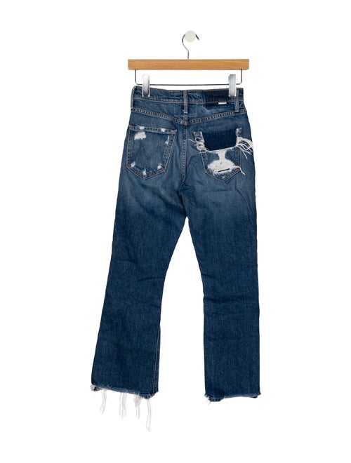 Mother Mid-Rise Straight Leg Jeans