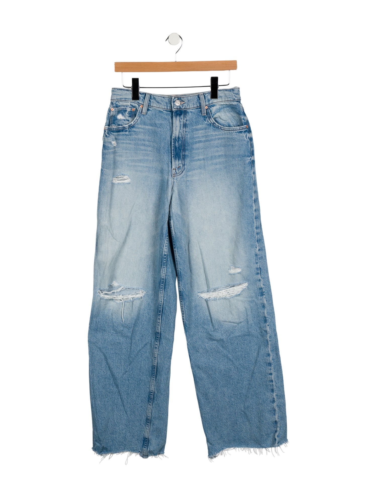Mother High-Rise Wide Leg Jeans