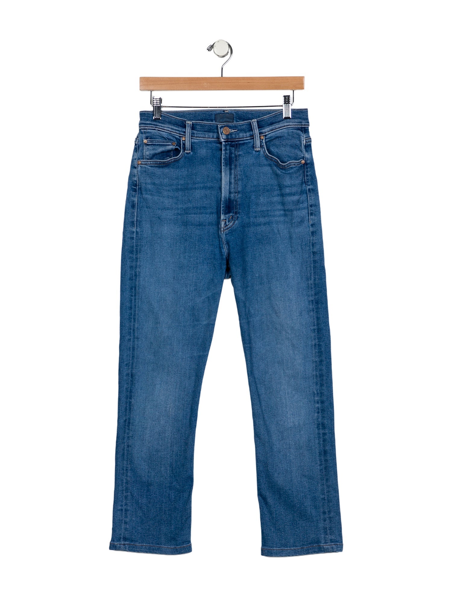 Mother High-Rise Straight Leg Jeans