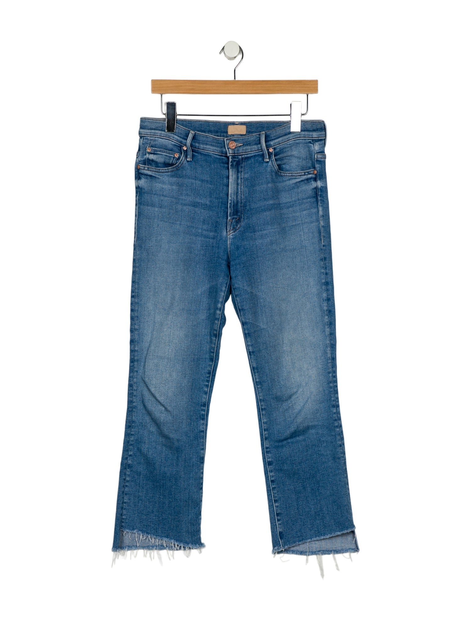 Mother Mid-Rise Straight Leg Jeans