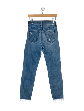 Mother Mid-Rise Skinny Leg Jeans