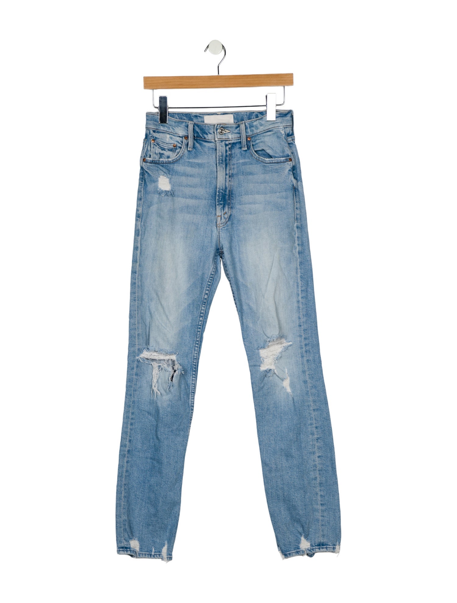 Mother High Waisted Rider Skimp Straight Leg Jeans