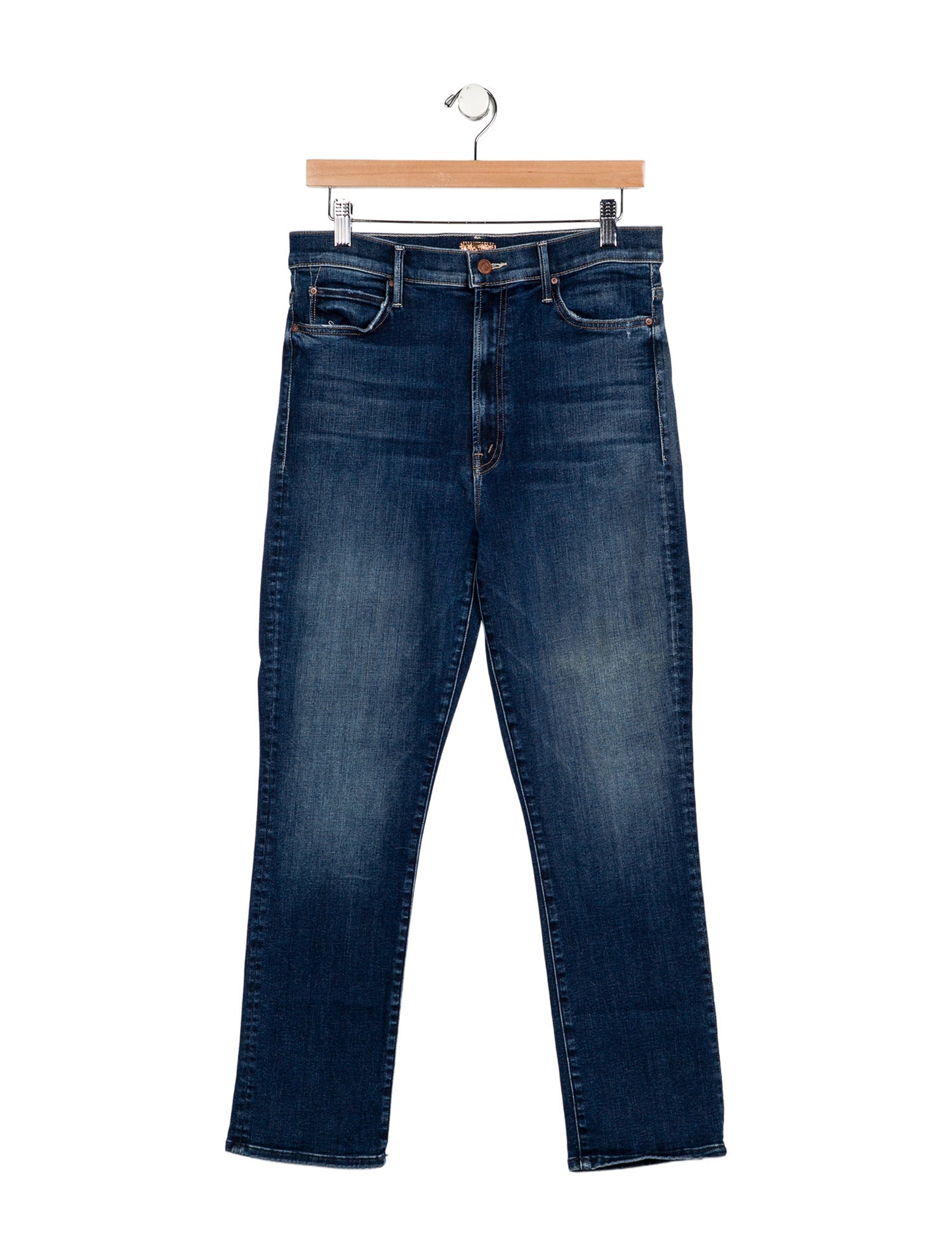 Mother High-Rise Straight Leg Jeans