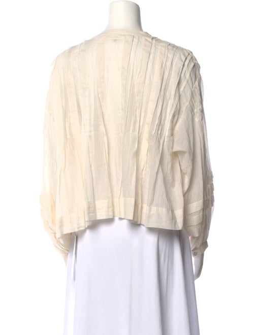 Mother V-Neck Long Sleeve Blouse