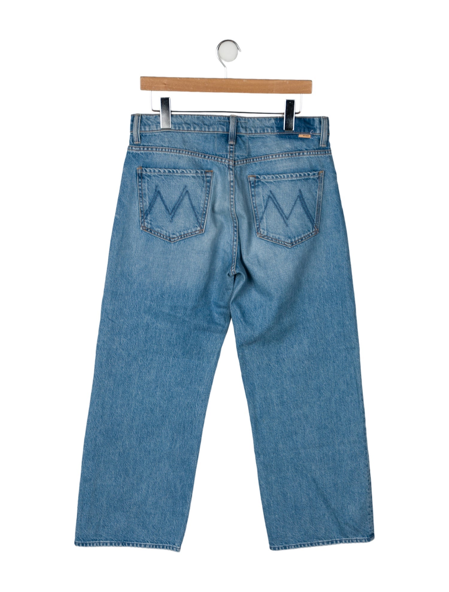Mother Mid-Rise Wide Leg Jeans