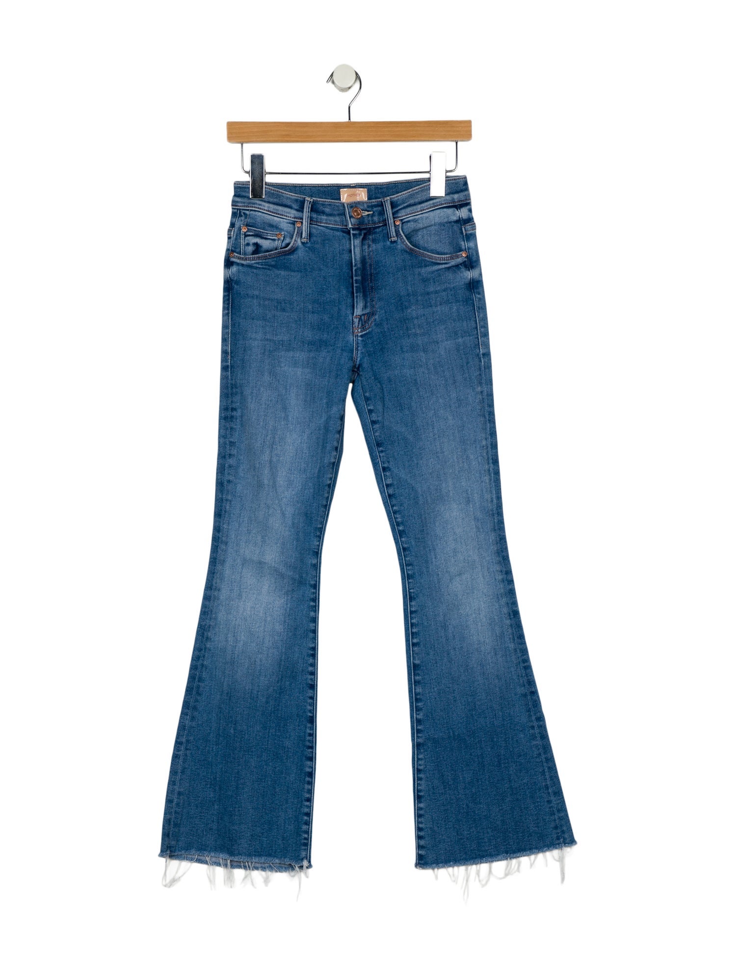 Mother Mid-Rise Straight Leg Jeans