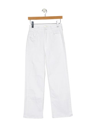 Mother Mid-Rise Wide Leg Jeans