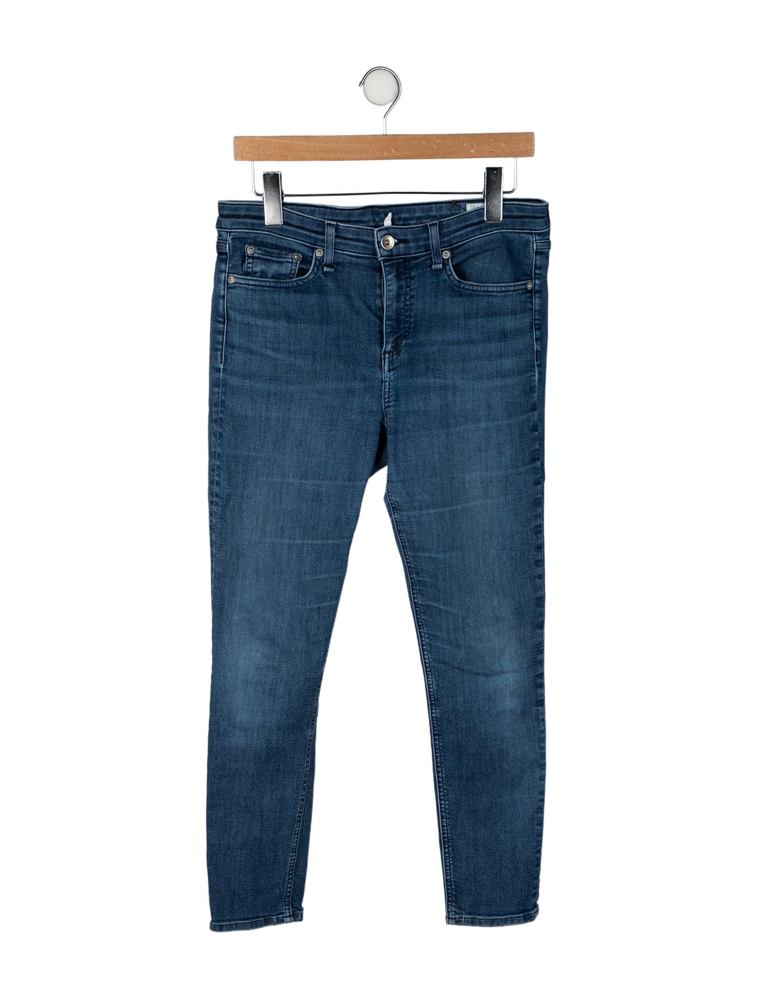 Mother Mid-Rise Skinny Leg Jeans