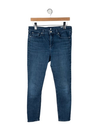 Mother Mid-Rise Skinny Leg Jeans