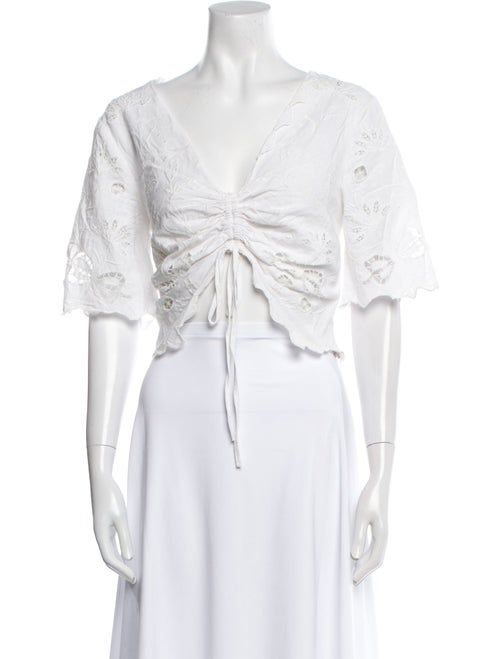 Mother V-Neck Short Sleeve Crop Top