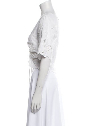 Mother V-Neck Short Sleeve Crop Top