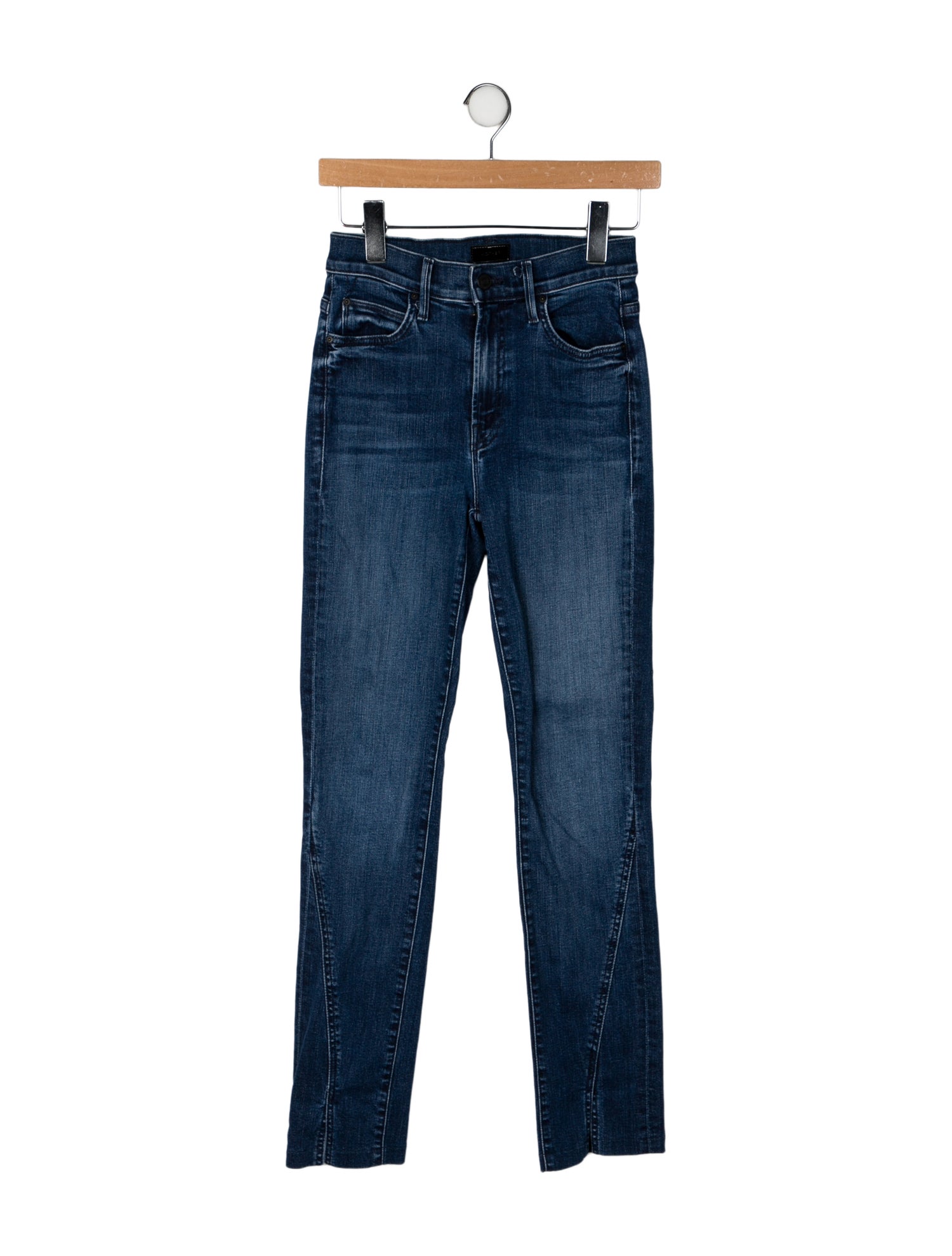 Mother Mid-Rise Straight Leg Jeans