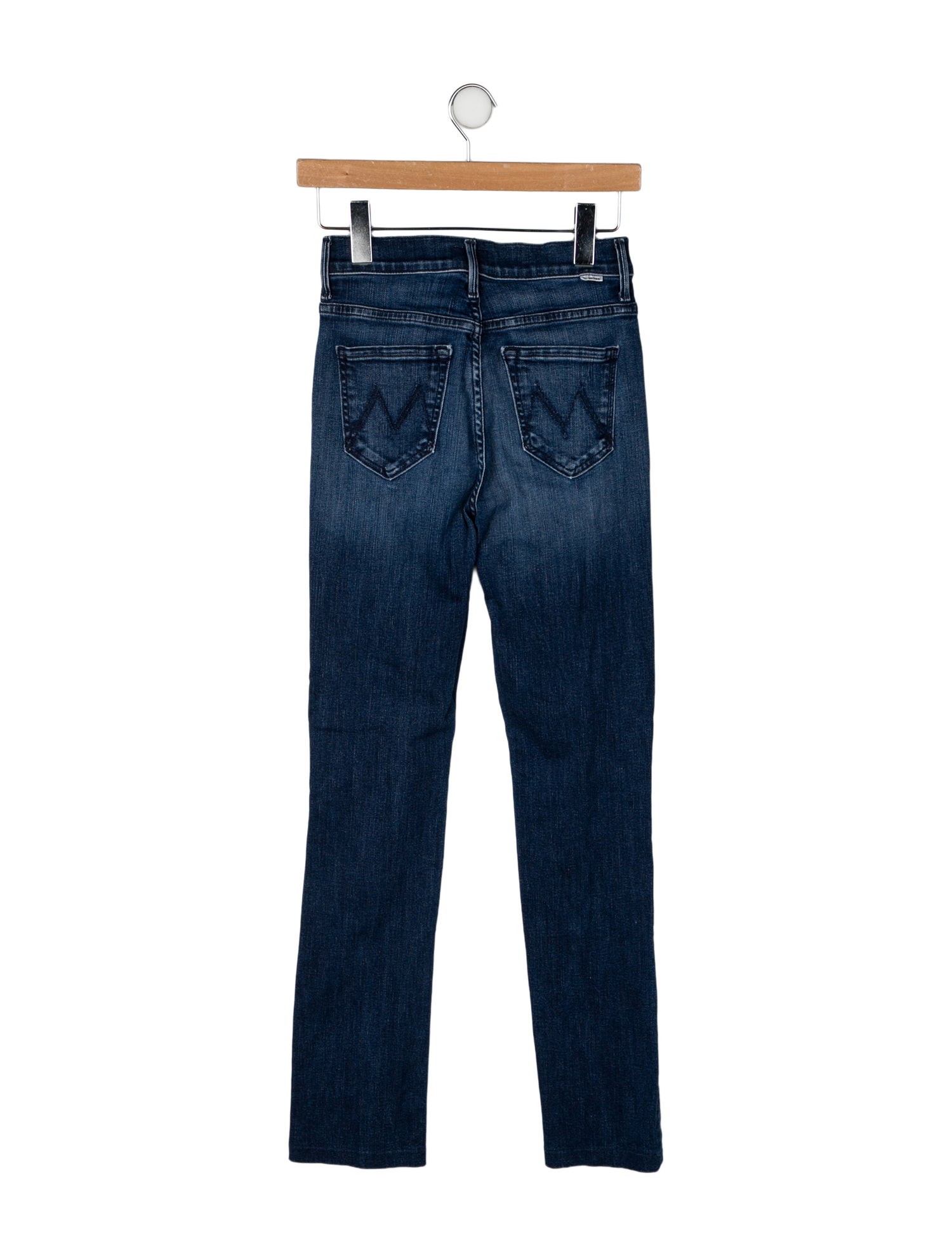 Mother Mid-Rise Straight Leg Jeans