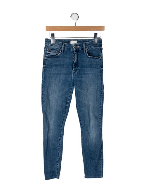 Mother Mid-Rise Skinny Leg Jeans