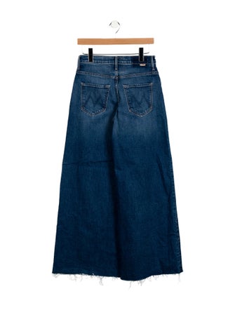 Mother Mid-Rise Wide Leg Jeans