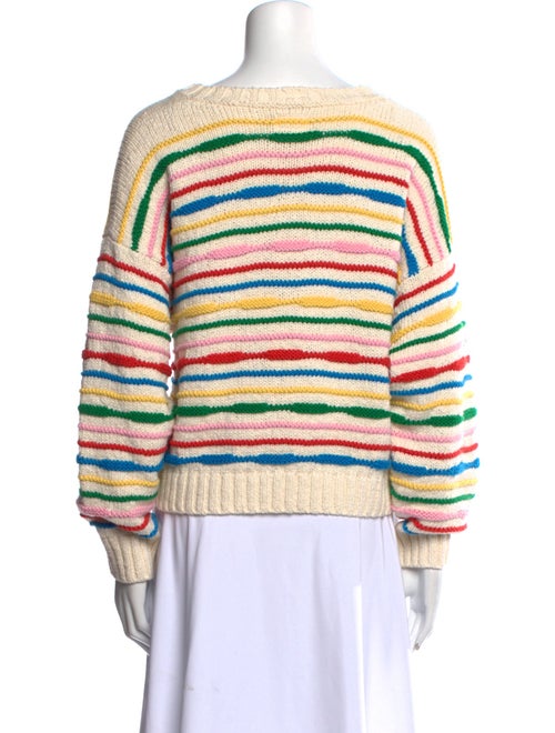 Mother Striped Scoop Neck Sweater
