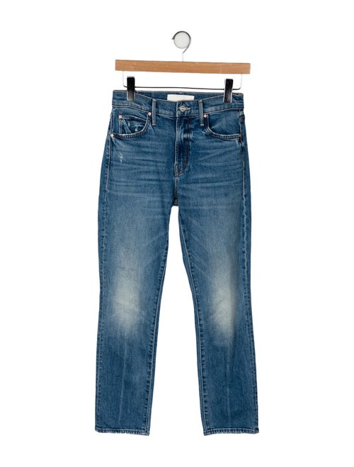 Mother Mid-Rise Straight Leg Jeans