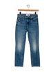 Mother Mid-Rise Straight Leg Jeans