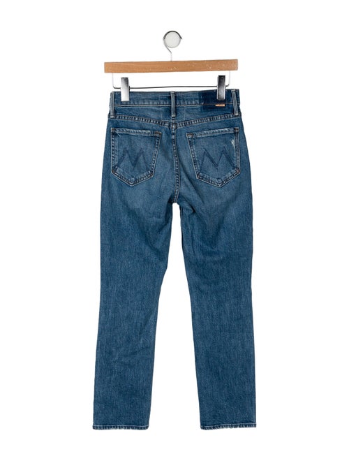 Mother Mid-Rise Straight Leg Jeans