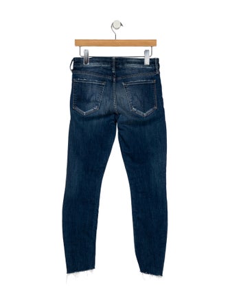 Mother Mid-Rise Skinny Leg Jeans