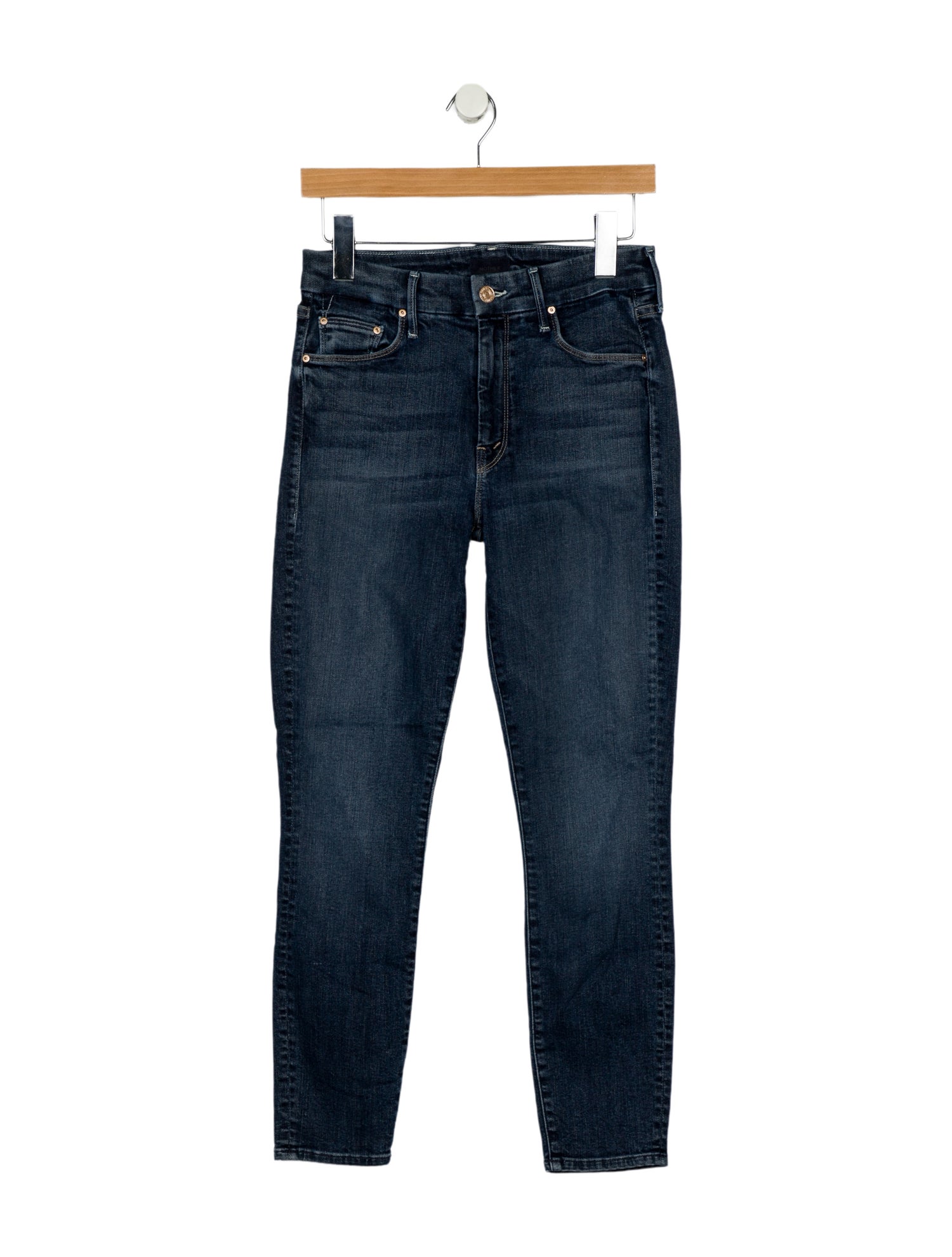 Mother Mid-Rise Skinny Leg Jeans
