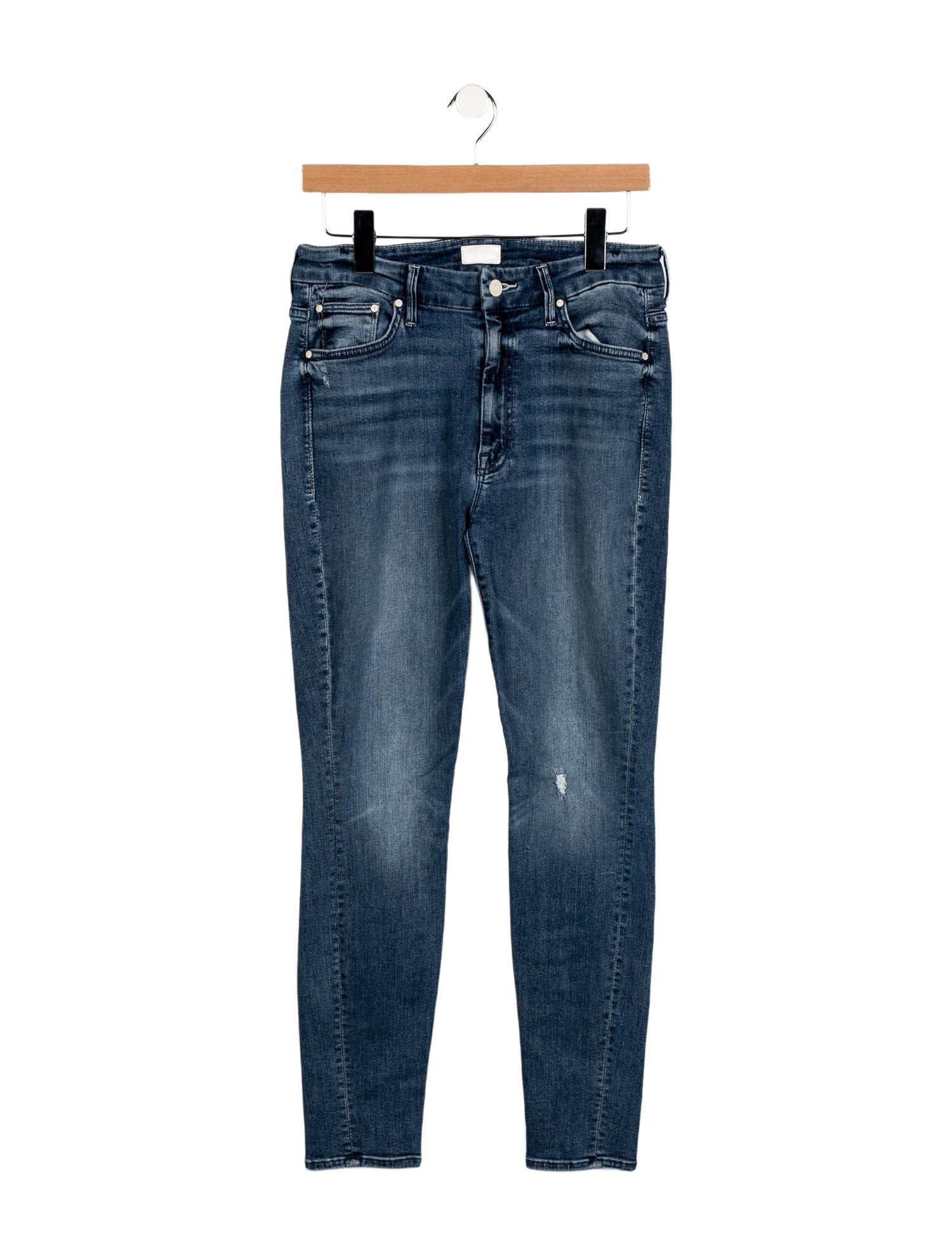 Mother Mid-Rise Skinny Leg Jeans