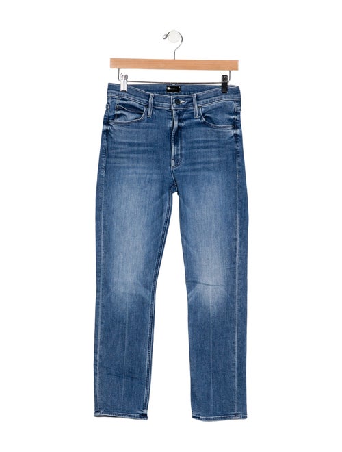 Mother Mid-Rise Straight Leg Jeans