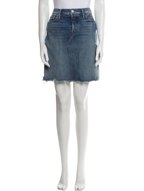 Mother Distressed Accents Mini Skirt