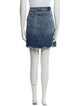 Mother Distressed Accents Mini Skirt