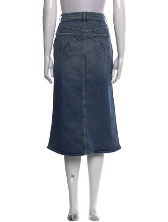Mother Distressed Accents Midi Length Skirt
