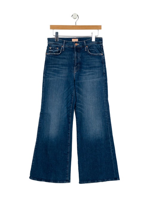 Mother Mid-Rise Wide Leg Jeans