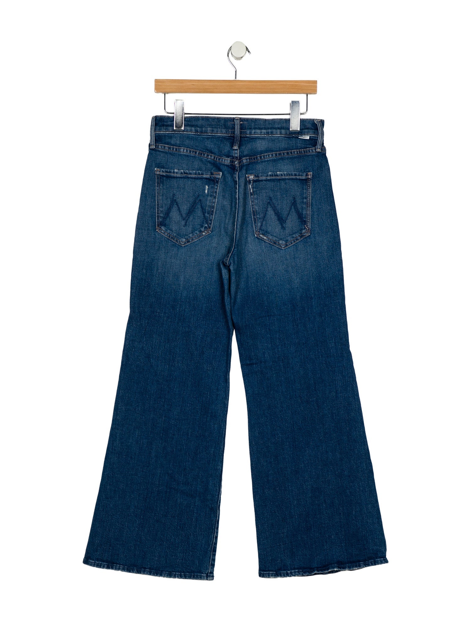 Mother Mid-Rise Wide Leg Jeans