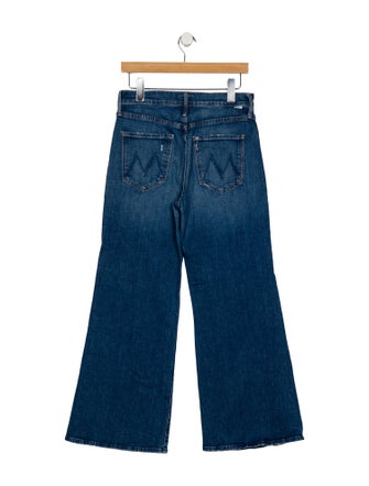 Mother Mid-Rise Wide Leg Jeans