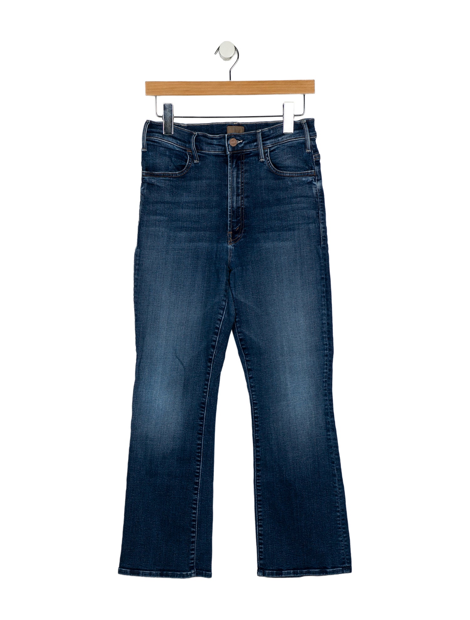Mother Mid-Rise Wide Leg Jeans