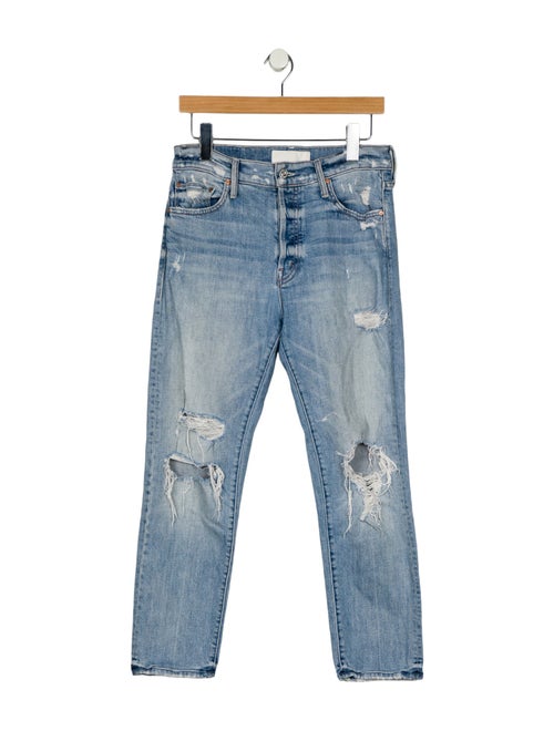 Mother Mid-Rise Straight Leg Jeans