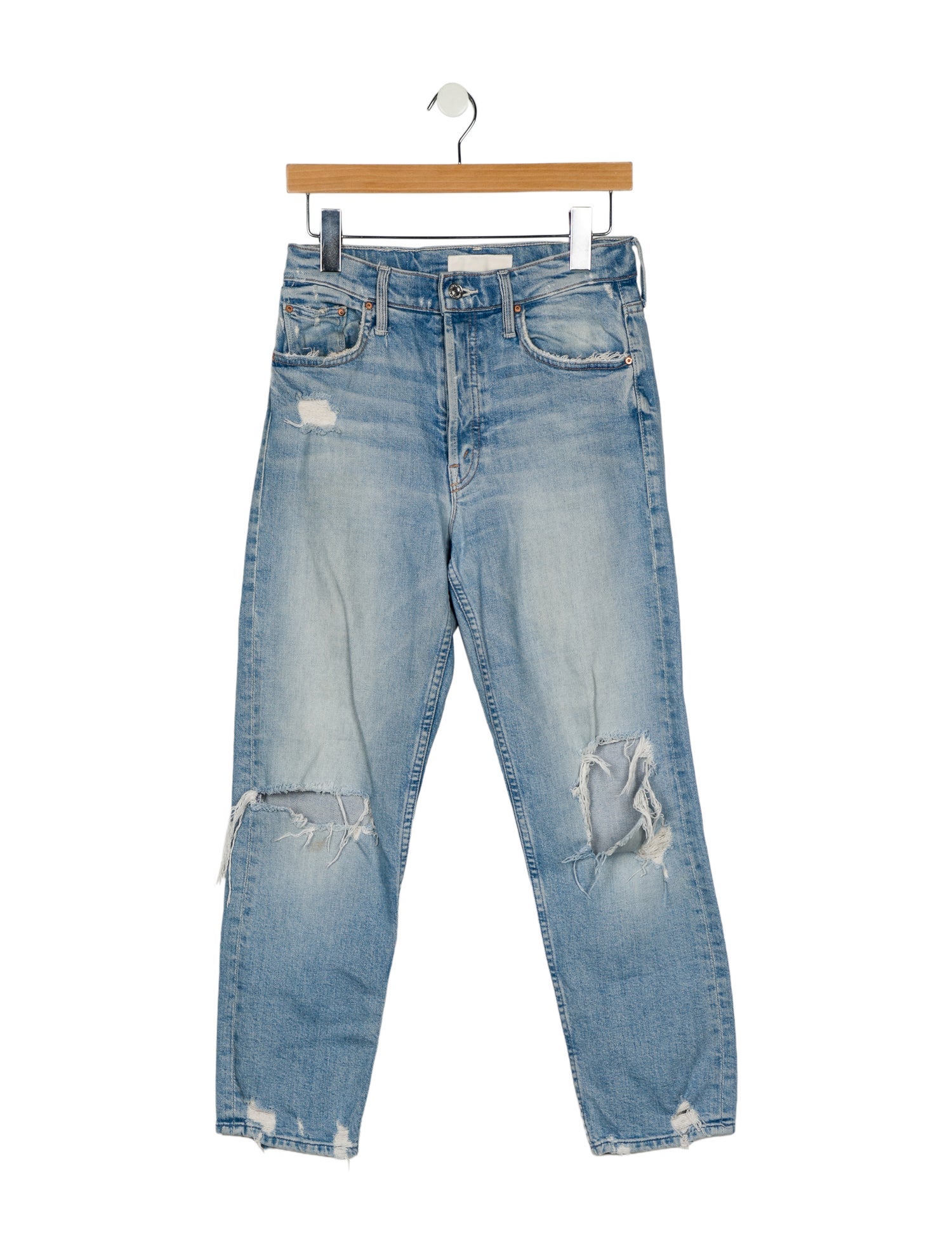 Mother High-Rise Straight Leg Jeans