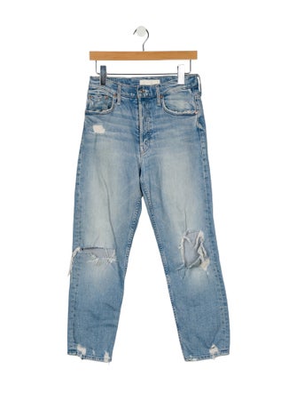 Mother High-Rise Straight Leg Jeans